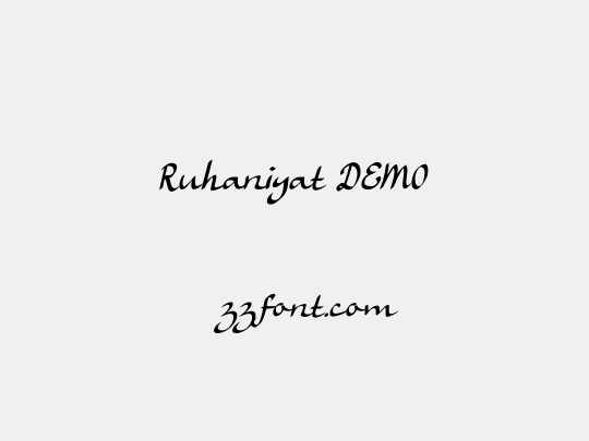 Ruhaniyat DEMO