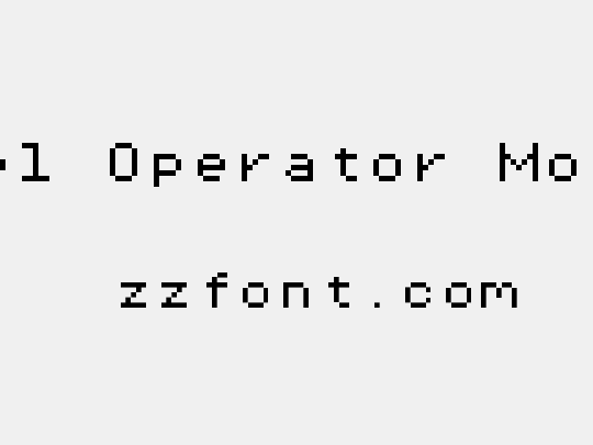 Pixel Operator Mono 8