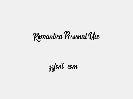 Romantica Personal Use