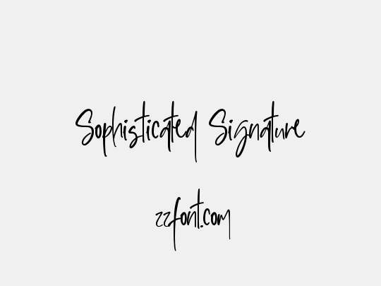 Sophisticated Signature