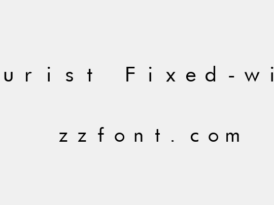 Futurist Fixed-width