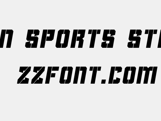 Clean Sports Stencil