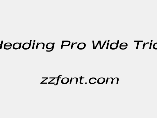 Heading Pro Wide Trial