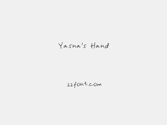 Yasna's Hand