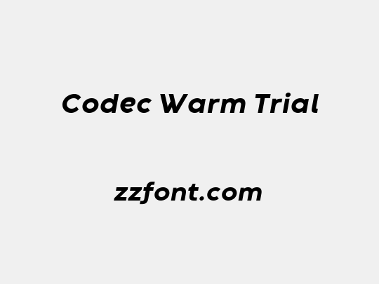 Codec Warm Trial