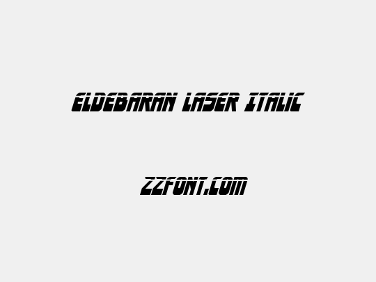 Eldebaran Laser Italic