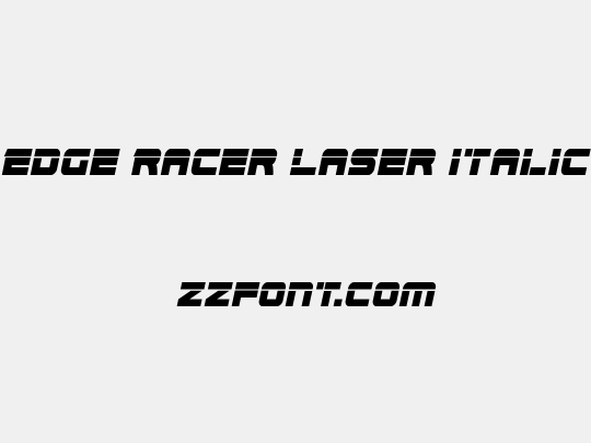 Edge Racer Laser Italic