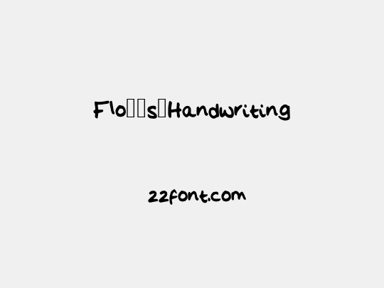 Flo__s_Handwriting