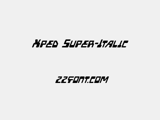 Xped Super-Italic