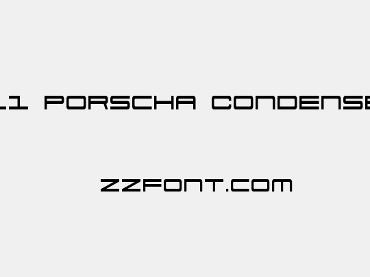 911 Porscha Condensed