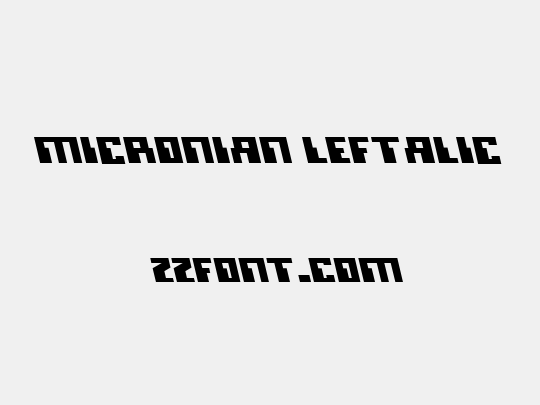Micronian Leftalic