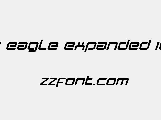 Star Eagle Expanded Italic