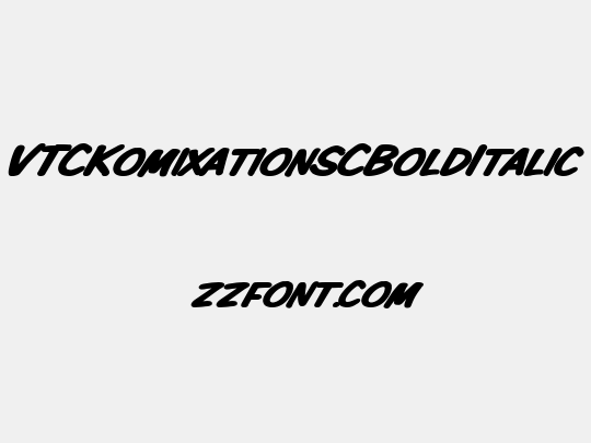 VTCKomixationSCBoldItalic