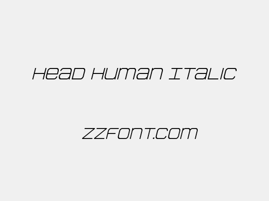 Head Human Italic