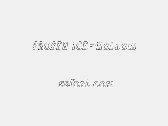 FROZEN ICE-Hollow