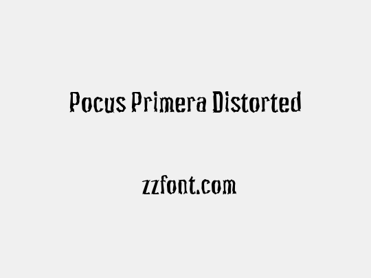 Pocus Primera Distorted