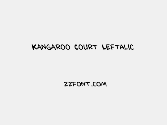 Kangaroo Court Leftalic