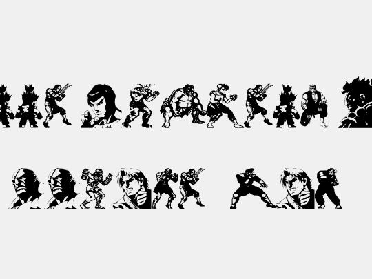 Super Street Fighter Hyper Fonting