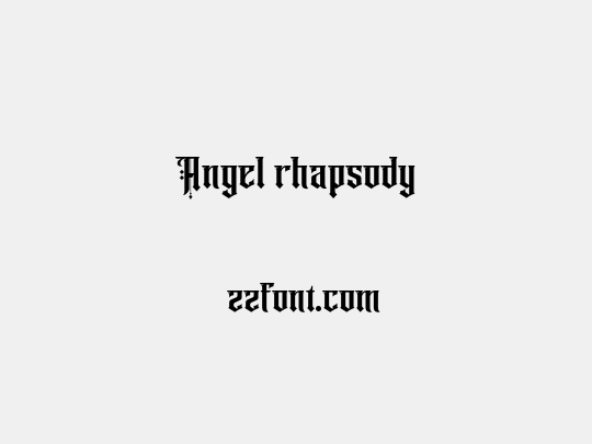 Angel rhapsody