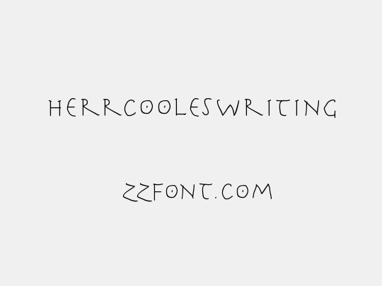 HerrCoolesWriting