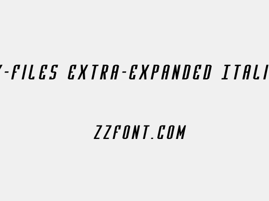 Y-Files Extra-Expanded Italic
