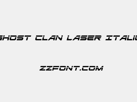 Ghost Clan Laser Italic