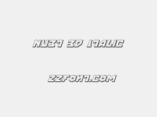 Nyet 3D Italic