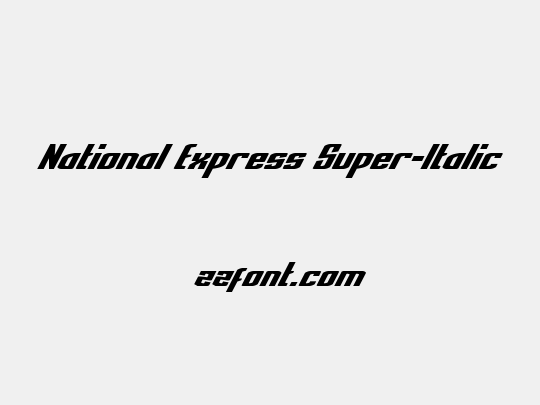 National Express Super-Italic