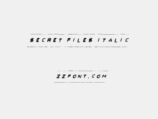 Secret Files Italic