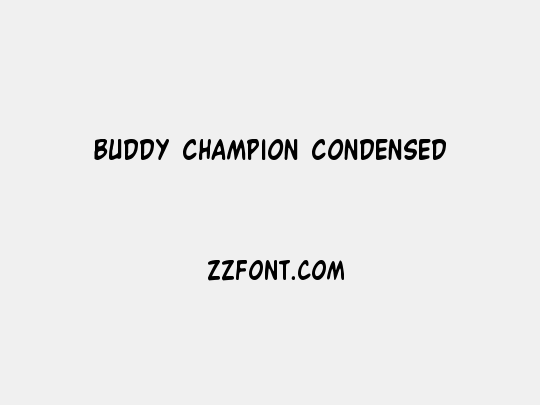 Buddy Champion Condensed