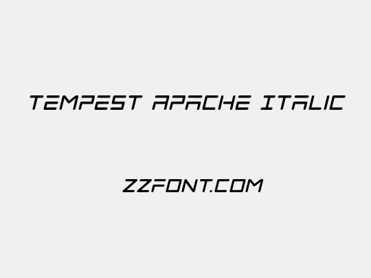 Tempest Apache Italic