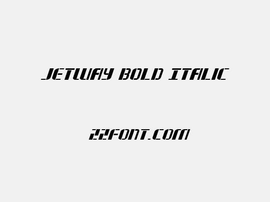 Jetway Bold Italic