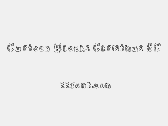 Cartoon Blocks Christmas SC