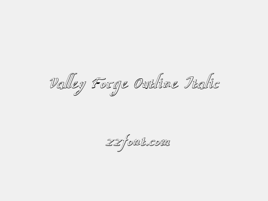 Valley Forge Outline Italic