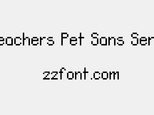 Teachers Pet Sans Serif