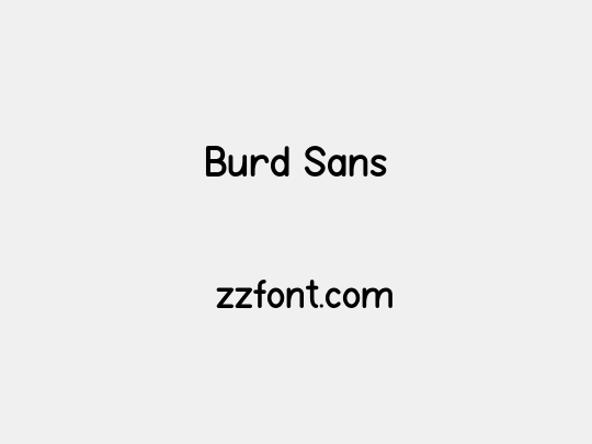 Burd Sans