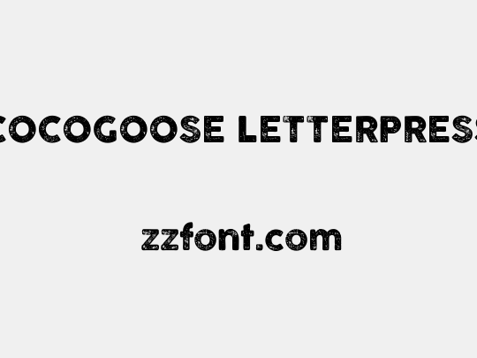 COCOGOOSE LETTERPRESS