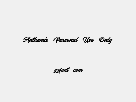 Anthemis Personal Use Only