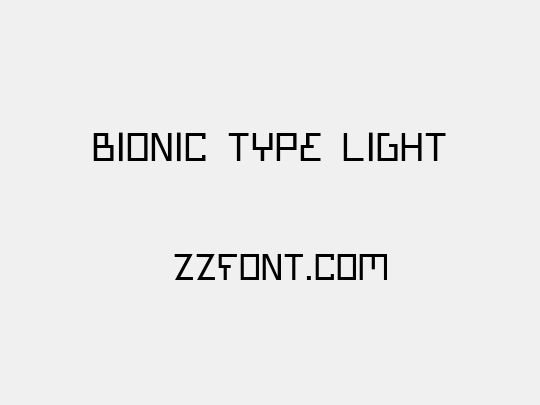 Bionic Type Light