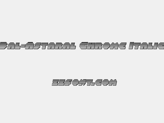 Bal-Astaral Chrome Italic