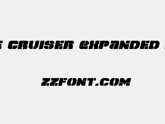 Space Cruiser Expanded Italic