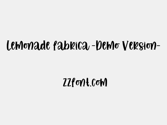 Lemonade fabrica -Demo Version-