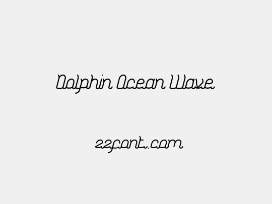 Dolphin Ocean Wave