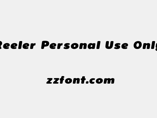 Reeler Personal Use Only