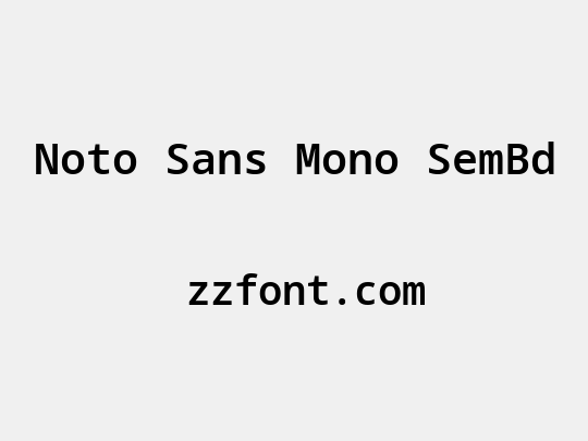 Noto Sans Mono SemBd