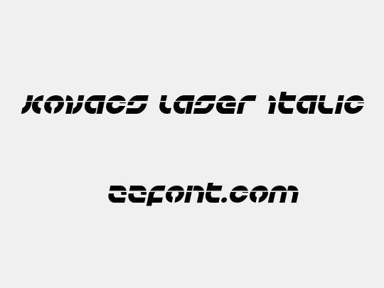 Kovacs Laser Italic