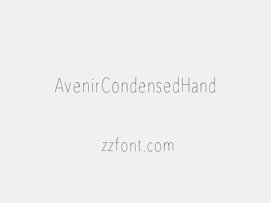 AvenirCondensedHand