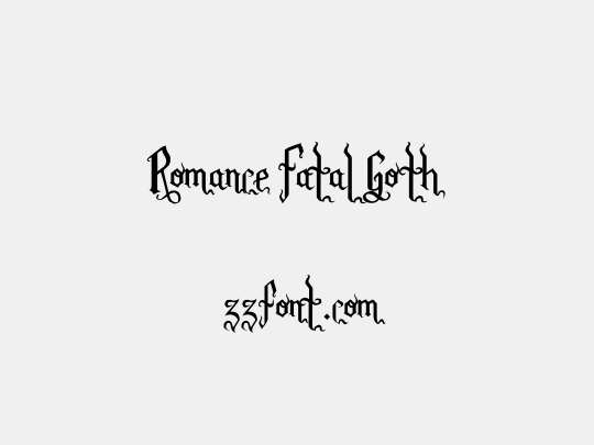 Romance Fatal Goth