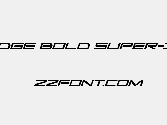 Sky Ridge Bold Super-Italic