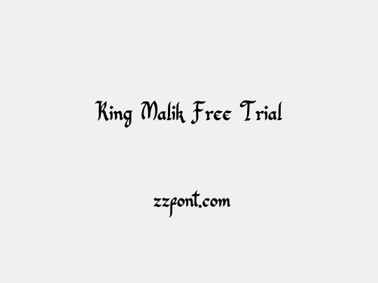 King Malik Free Trial